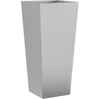 Garden Planter 35x35x75 cm Galvanised Steel Vidaxl