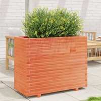 Bonnevie - Garden Planter,Plant pot,Flower box Wax Brown 90x40x72.5 cm Solid Wood Pine VSVS208489