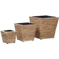 Raised Beds 3 pcs Water Hyacinth Vidaxl