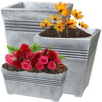 1 x Venice Trough Grey Garden Planters