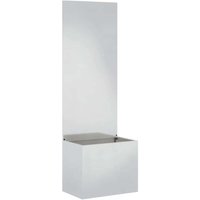 Garden Privacy Screen Sliver 50 x 140 cm Stainless steel CFW214771