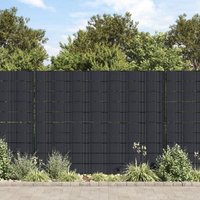 Bonnevie - Garden Privacy Screens 4 pcs pvc 35x0.19 m Matte Dark Grey VSVS2880223