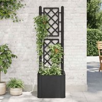 Vidaxl - Garden Raised Bed with Trellis and Self Watering System Anthracite