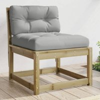 Garden Sofa with Cushions Impregnated Wood Pine Vidaxl