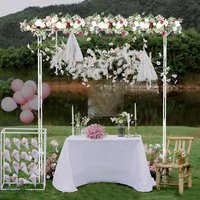 Metal Garden Gate Wedding Rose Arch Pergola Path Archway Climbing Plant Trellis