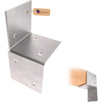 GEZU IMPEX Pergola Wall Bracket 121x121mm Hot Dip Galvanised Pergola Wall Mount Bracket Wooden Beam Post Connector Wall Flat Bracket