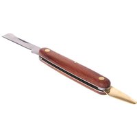 Memkey - Grafting Cutter, Stainless Steel Foldable Grafting Cutter, Seedling Pruning Tool, Rosewood Handle, Double Opening Grafting Knife, Cutting