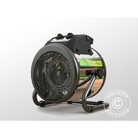 Greenhouse heater, Palma Twin, manual, 1000/2000 W, Black/Silver