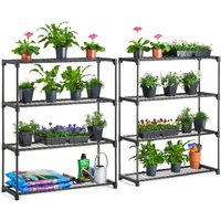 Christow - 4 Tier Greenhouse Staging - Double Pack