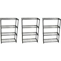 Selections - Greenhouse Staging Shelving Racking 4 Tier (Pack of 3)