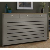 Vale Designs - Galiflo Grey Radiator Cover with Storage Drawer 1500 x 955mm Large