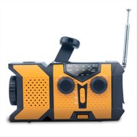Hand Crank Solar Radio with LED Flashlight, AM/FM/NOAA Weather Radio, 2000mAh Power Bank for Emergen