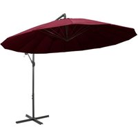 Hanging Garden Parasol Burgundy 3 m Aluminium Pole CFW724046