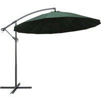 Hanging Garden Parasol Green 3 m Aluminium Pole Vidaxl