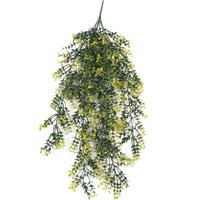 Leaf - Hanging uv and Fire Resistant Artificial Variegated Plant 76cm