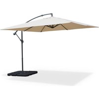 Offset square parasol 3x3m, Hardelot, Beige, 300x295x250 cm