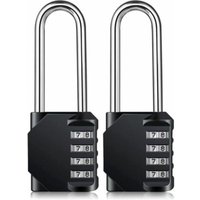 Heavy Duty Combination Lock - Weatherproof Padlock, Resettable Lock, 43mm Shackle Made of 4-Digit Zinc Alloy