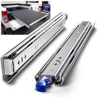 Heavy Duty Drawer Slides, Load Capacity Up to 120kg, Lockable, 800mm Extension, 1 Pair (2 Pieces)