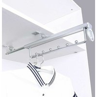 Heavy Duty Pull Out Clothes Rack Trouser Sliding Hanger, Telescopic Wardrobe, Hanger Rail for Clothes Closet