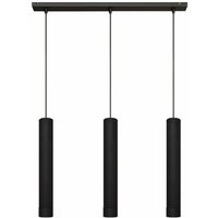 Helam - Tuba Straight Bar Pendant Ceiling Light Black 60cm