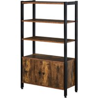 Homcom - Multifunctional Bookshelf Storage Cabinet Bookcase w/ Shelves and Cupboard