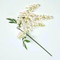 Cream Wisteria Flower Single Stem 92 cm - Homescapes