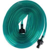 Tinor - Hose Sprinkler, Flat Garden Hose, with Holes, Ready to Connect, 10 Meters, Green, 1 Piece