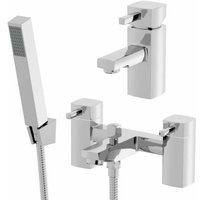 Architeckt - Bath Shower Filler Chrome Spout Hot Basin Sink Lever Mixer Tap Mixer Taps Square