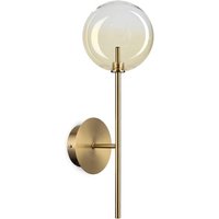 Equinoxe Wall Lamp Shaded Amber - Ideal Lux