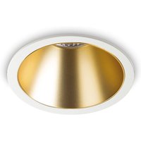 Game 8.5cm led Recessed Downlight White Gold 4000K - Ideal Lux