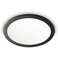 Ideal Lux - Game Round Recessed Downlight Black White 3000K