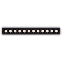 Ideal Lux - Lika 20W 12x led Recessed Downlight Black 3000K