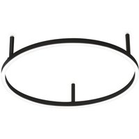 Ideal Lux - Oracle Slim 50cm Non Dim 2700K Round Integrated led Semi Flush Ceiling Light Black
