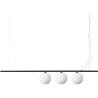 Ideal Lux - perline 3 Light Bar Pendant Ceiling Light Black