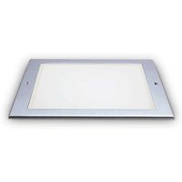 Ideal Lux Taurus Integrated LED Outdoor Recessed Ground Light Wide Square Steel 620Lm 3000K IP67