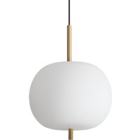 Ideal Lux Umile 30cm LED Globe Pendant Ceiling Light White 3000K