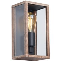 Industrial Wall Lamp Wood Print 26 cm IP44 - Charlois