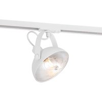 Industrial Track Spotlight White with Silver Interior - Iconic Magnax