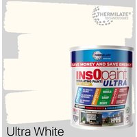 Insopaint Ultra - 9 In1 Interior & Exterior Paint- Insulating & Energy Saving Interior Walls & Ceilings - Ultra White - 5l Insopaint Ultra - 9 In1 Interior & Exterior Paint- Insulating & Energy Saving Interior Walls & Ceilings - Ultra White - 5l