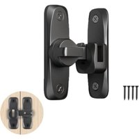 Interior door lock, sliding barn door lock, 90/180 degrees, suitable for garage doors, bathroom doors, windows