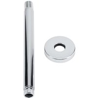 Jeffergarden Stainless Steel Round Shower Arm Hose Wall Mount for Bathroom Ceiling Shower Head (20 cm)