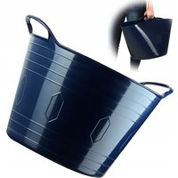 KADAX Flexible Basket, universal laundry basket, sink, 42 l, navy blue