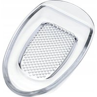 KADAX Glass Fruit Grater, Oval Apple Grater, Grater, 22.2 cm, Transparent
