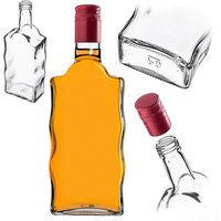 KADAX glass tincture bottle 500 ml with long red cap, 1 piece.