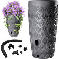 KADAX Rainwater Tank 240L Water Barrel Container with Tap Large Flower Pot
