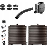 KADAX Rainwater Tank 250L Water Barrel with Connection and Tap Large Container