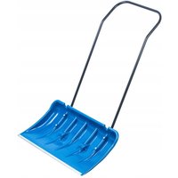 KADAX snow shovel with aluminum profile edge, wide snow shovel with wheels