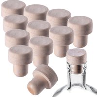 KADAX Synthetic Corks 17.5mm, 10 Pieces, Bottle Corks for Airtight Sealing of Wine & Liqueur Bottles, Reusable Wine Corks, Craft Corks