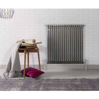 Kartell - Laser Klassic Raw Metal 600mm x 650mm Triple Column Horizontal Radiator - RMLCL306014