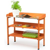 Wooden 3 Tier Garden Potting Bench With Storage - KCT